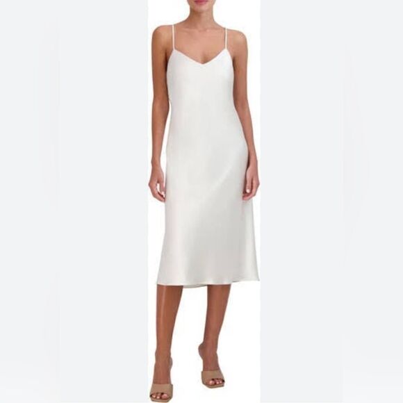 BCBGMAXAZRIA a- line slip midi dress - Picture 1 of 14